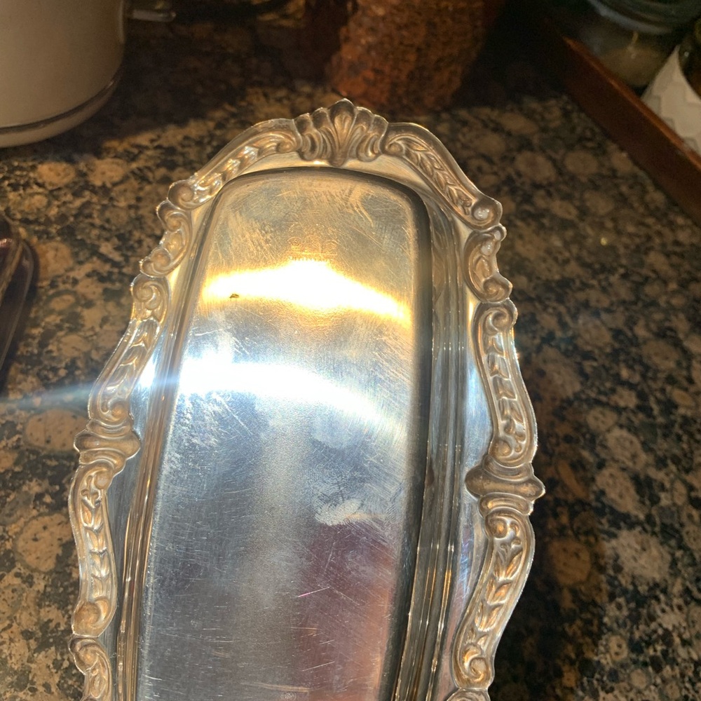 Vintage Silver Plated Baroque Butter Dish no glass insert - Picture 6 of 9